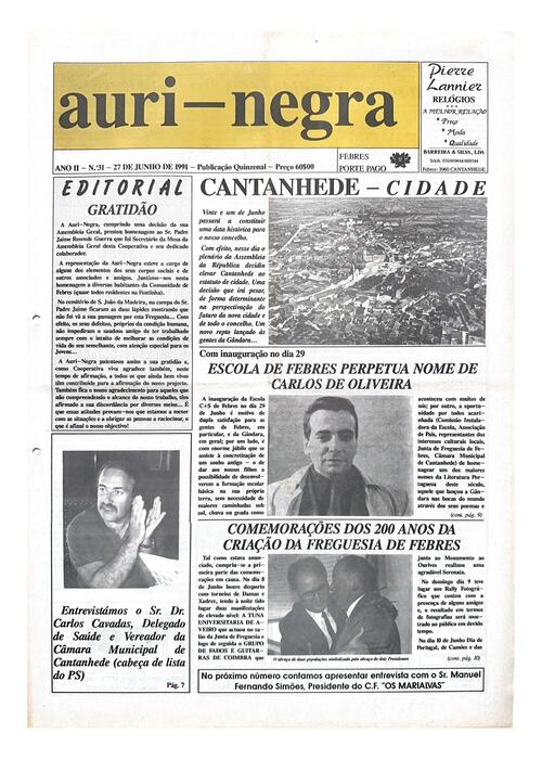 Thumbnail for AURI-NEGRA (31) 1991-06-27