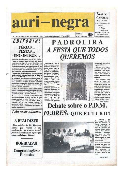 Thumbnail for AURI-NEGRA (33) 1991-07-27
