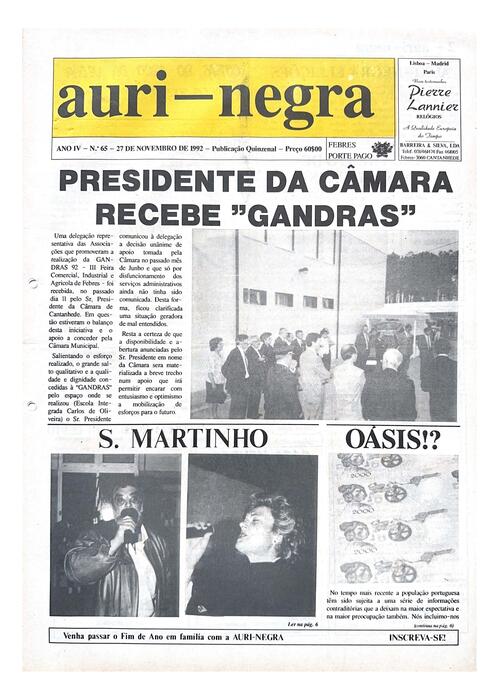 Thumbnail for AURI-NEGRA (65) 1992-11-27