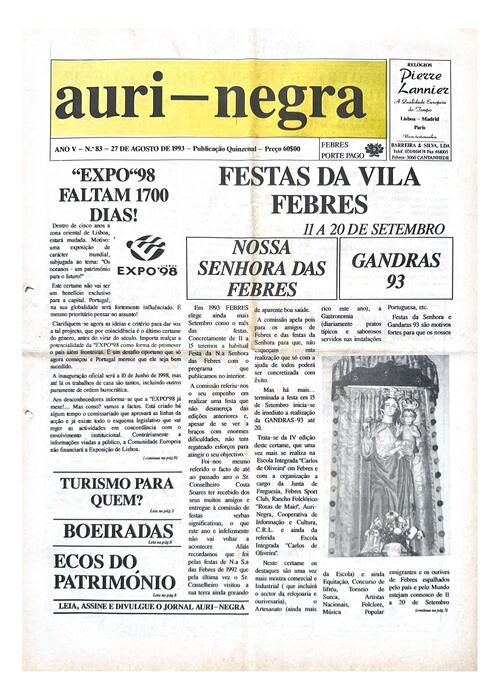 Thumbnail for AURI-NEGRA (83) 1993-08-27