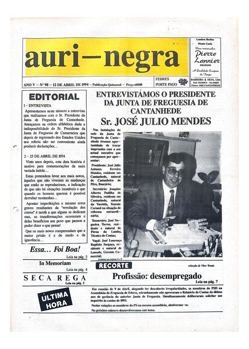 Thumbnail for AURI-NEGRA (98) 1994-04-12