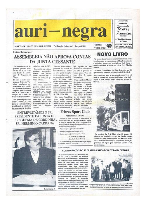 Thumbnail for AURI-NEGRA (99) 1994-04-27