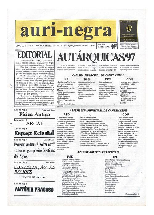 Thumbnail for AURI-NEGRA (184) 1997-11-12