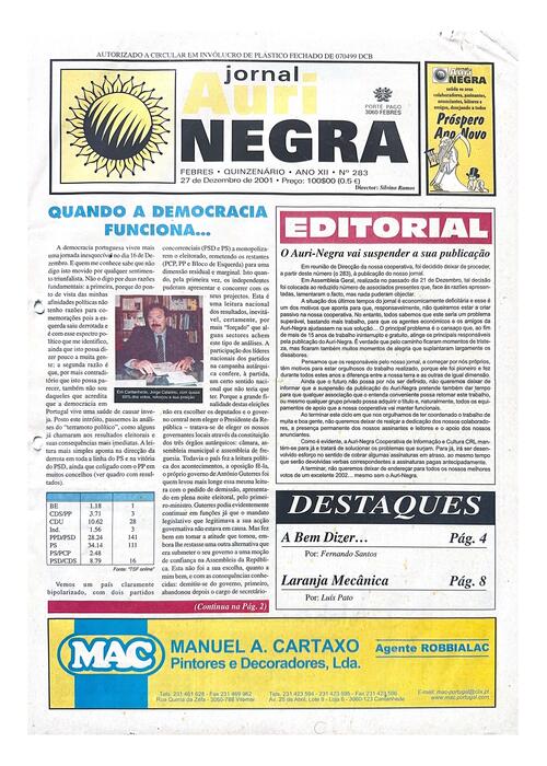 Thumbnail for AURI-NEGRA (283) 2001-12-27